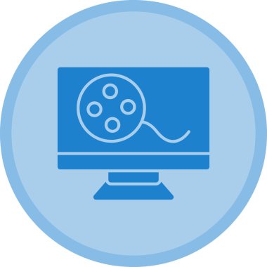 Bilgisayar. Web simgesi basit illüstrasyon