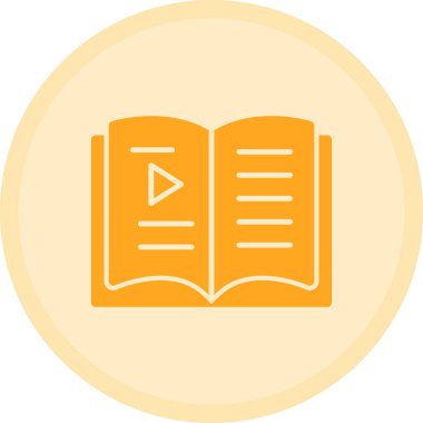 Kitap. Web simgesi basit illüstrasyon