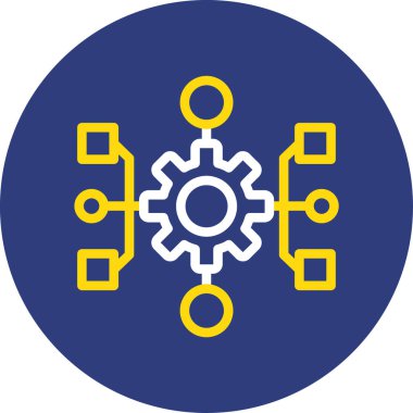 dişli simgesi vektör illüstrasyonu