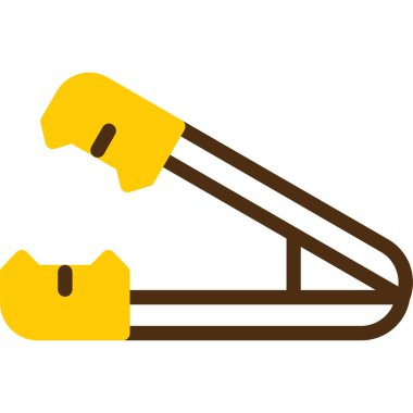 İnşaat küreği ikonu. Düz renk tasarımı. vektör illüstrasyonu.