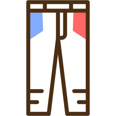 Elbise pantolon simgesi - taslak biçimi