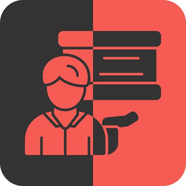 Mühendis simgesi, vektör illüstrasyonu