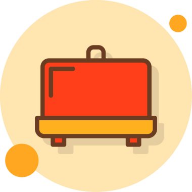 Çanta. Web simgesi basit illüstrasyon