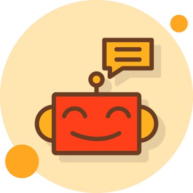 Robot simgesi. Vektör çizim