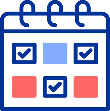 Takvim. Web simgesi basit illüstrasyon