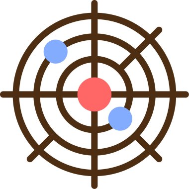 hedef simge vektör illüstrasyonu