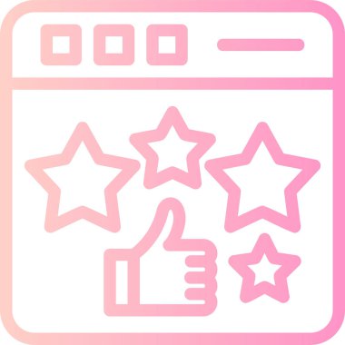 Geri bildirim. Web simgesi vektör illüstrasyonu