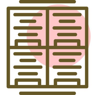 kitap simgesi, vektör illüstrasyonu