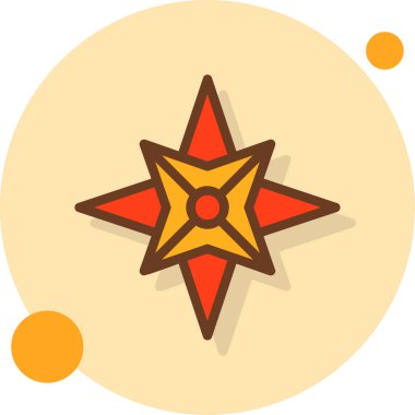 Yıldız. Web simgesi basit illüstrasyon