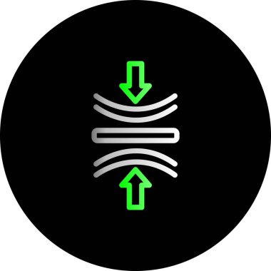 Eğilim biçimi izole edilmiş arkaplanda ok simgesi