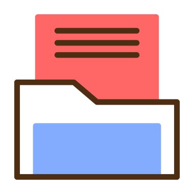 Dosya. Web simgesi basit illüstrasyon