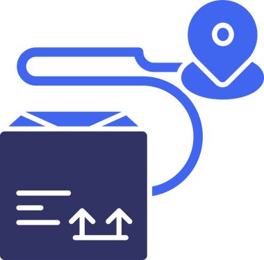 harita simgesi vektör illüstrasyonu