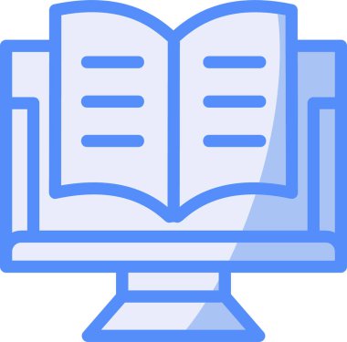 Kitap. Web simgesi basit illüstrasyon