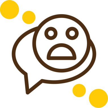 Konuş. Web simgesi basit illüstrasyon