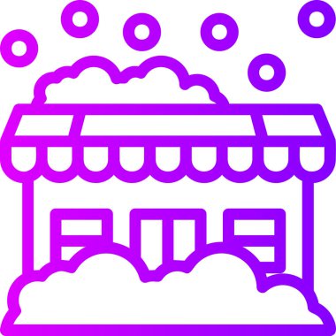 Bina. Web simgesi basit illüstrasyon