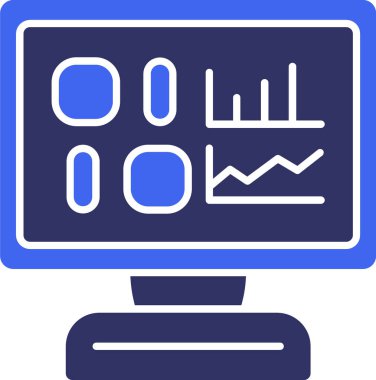 analitik grafik veri simgesi