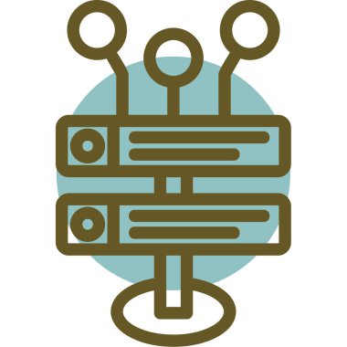 şebeke. Web simgesi basit illüstrasyon