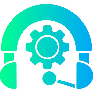 Kulaklık. Web simgesi basit illüstrasyon