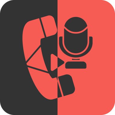 soyut arkaplanda izole edilmiş mikrofon simgesi