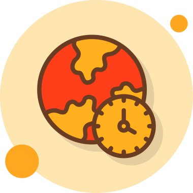 Saat web simgesi, vektör illüstrasyonu