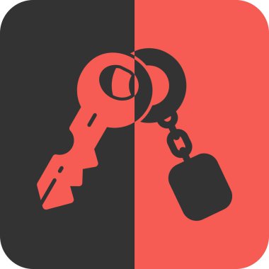 Anahtar vektör simgesini kilitle. İllüstrasyon biçimi, siyah arkaplan üzerindeki düz sembolik semboldür..