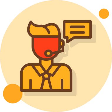 iş yönetimi düz vektör simgesi