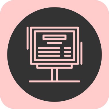 Vektör illüstrasyonu, seo modern simge