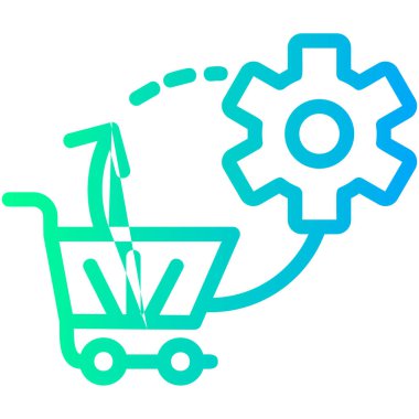 Alışveriş. Web simgesi basit illüstrasyon