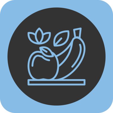 elma simgesinin vektör illüstrasyonu