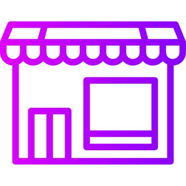 Alışveriş. Web simgesi basit illüstrasyon