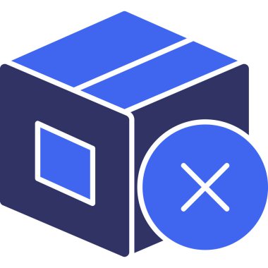 Kutu. Web simgesi basit illüstrasyon