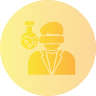 VR kulaklık takan bir adamın vektör çizimi