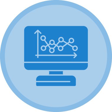 Analizler. Web simgesi basit illüstrasyon