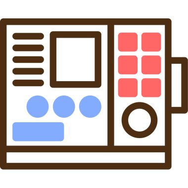 denetleyici simgesi, vektör illüstrasyonu