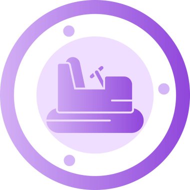 Koltuk. Web simgesi basit illüstrasyon