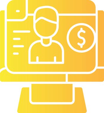 iş finans simgesi, özet biçimi