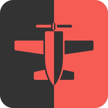 trend biçimi izole edilmiş arkaplan düzlemi simgesi