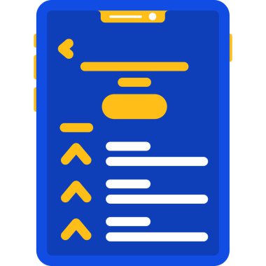 Belge. Web simgesi basit illüstrasyon