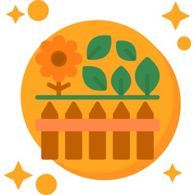 bir çiçeğin düz dizayn vektörü çizimi