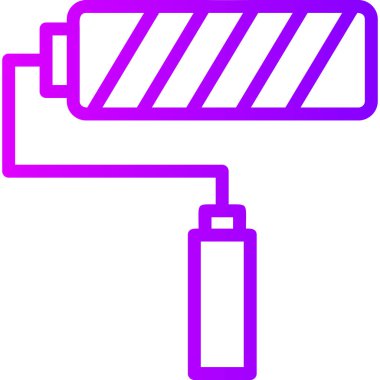 Boya silindiri. Web simgesi basit tasarım