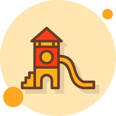 Oyun alanı simgesi vektör çizimi