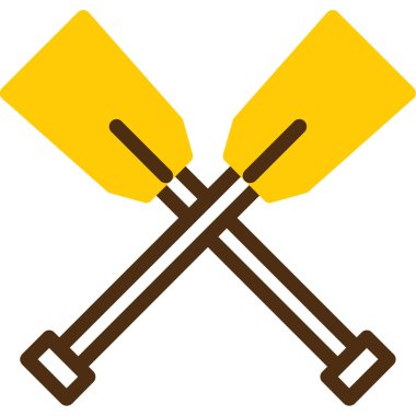 çapraz balta simgesi, vektör illüstrasyonu