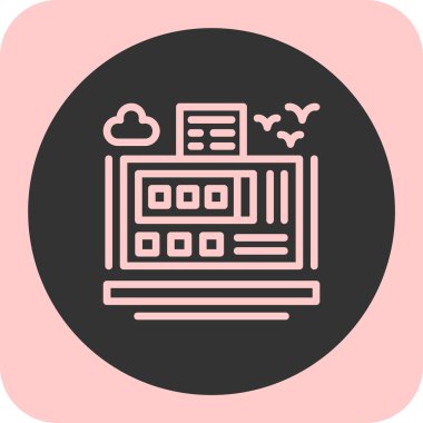 seo modern simgesinin vektör illüstrasyonu