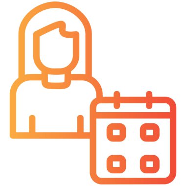 iş yönetimi dairesi simgesi düz stil