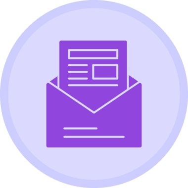 E-posta. Web simgesi basit illüstrasyon