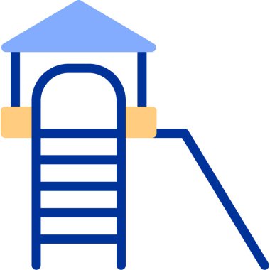 Oyun parkı. Web simgesi basit illüstrasyon