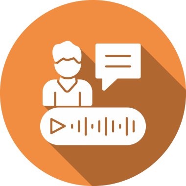 Sohbet simgesinin vektör illüstrasyonu