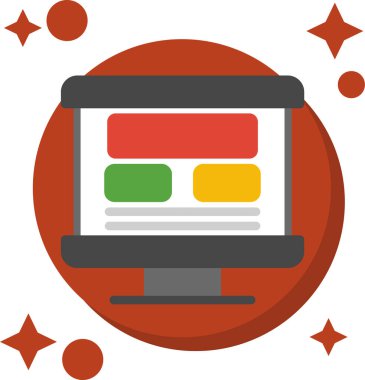 Web tasarım vektörü simgesi