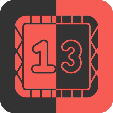 Tek izole edilmiş simgenin vektör illüstrasyonu