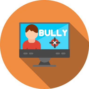 siber saldırı düz simgesi